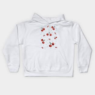 Cherries and butterflies Kids Hoodie